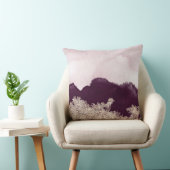 引き裂かれる水彩画の紫色のペンキおよび金ゴールド クッション (椅子)