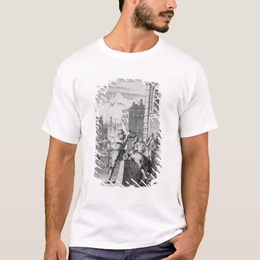 引き裂かれる盾 Tシャツ (正面)