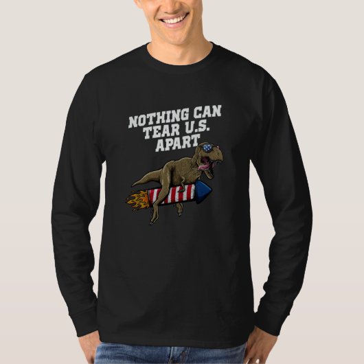 引き裂くことはできない私たちを引き離すことはできない 独立記念日 7月4日 Tシャツ (正面)