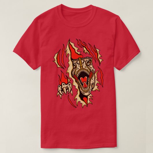 引き裂く Tシャツ (デザイン正面)