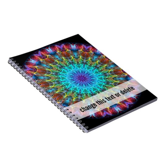 引き込み万華鏡のように千変万化するパターン ノートブック (右側)