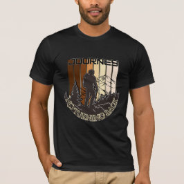 引き返さない旅のハイキングTシャツ | アドベンチャー Tシャツ
