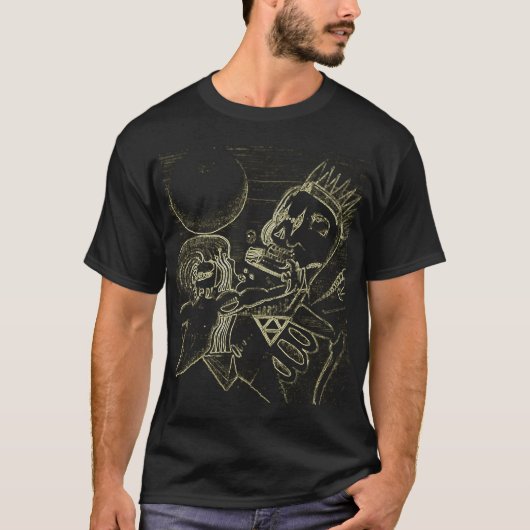 引くこと: Revelation - Tシャツ(黒)死んだ王の Tシャツ (正面)