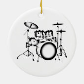 "引くドラム" セラミックオーナメント (裏面)