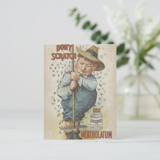 引っかき禁止 メンタラム エフェメラを使用 ポストカード (スタンド正面)