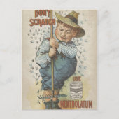 引っかき禁止 メンタラム エフェメラを使用 ポストカード (正面)