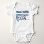 引っかき・大泣き・噛みつき君/猫と涙 ベビーボディスーツ (正面)