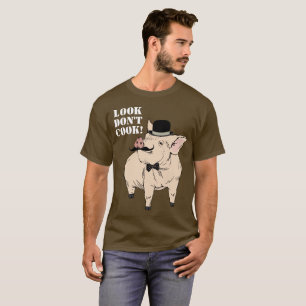 引っ張られたポーク Tシャツ