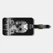 引っ張られた砂糖、溶ける砂糖のスカル ラゲッジタグ (裏面横)