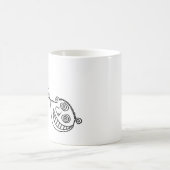 引っ張られる男 コーヒーマグカップ (中央)