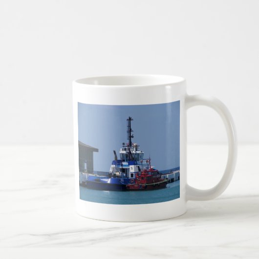 引っ張りのボートおよび水先船 コーヒーマグカップ (右)