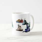 引っ張りのメドレー コーヒーマグカップ (正面右)