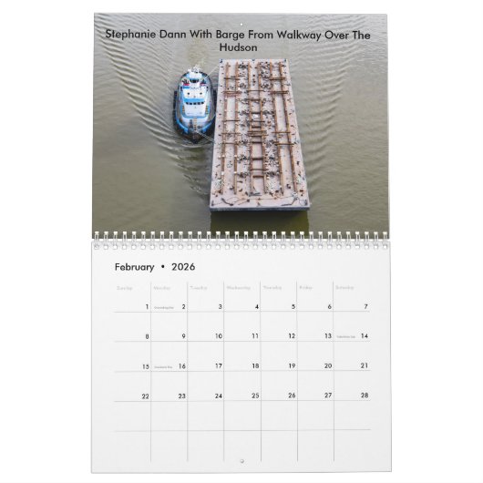 引っ張りを引くDannの海---"STEPHANIE DANN " カレンダー (2月 2026)