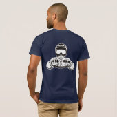 "引っ張り生命"の引っ張りの丘NY Sledders.comのTシャツ Tシャツ (裏面フル)