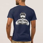 "引っ張り生命"の引っ張りの丘NY Sledders.comのTシャツ Tシャツ (裏面)