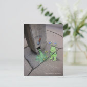 引っ張る春 ポストカード (スタンド正面)