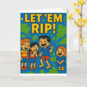 引っ張れ!誕生日爆破! カード (黄色い花)