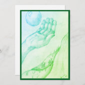 引っ掛かるか投げるか？ – グリーンフラット 招待状 (正面/裏面)