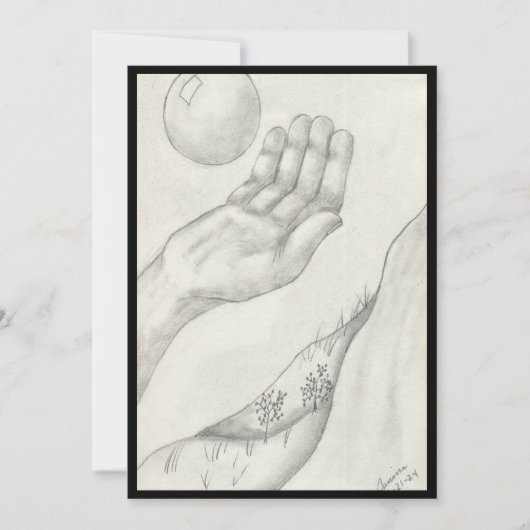 引っ掛かるか投げるか?-フラット 招待状 (正面)