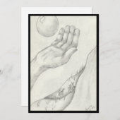 引っ掛かるか投げるか?-フラット 招待状 (正面/裏面)