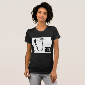 引っ掛かるレディーステニス Tシャツ (正面フル)