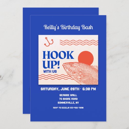 引っ掛かる 招待状 (正面/裏面)