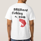 引っ掛けられたTシャツを得て下さい(白い) Tシャツ (裏面)