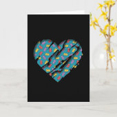 引っ掻いたグミ熊 カード (黄色い花)