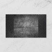 引っ掻いた背景 |有孔メタル 名刺 (裏面)