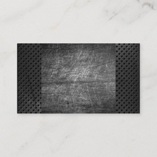 引っ掻いた背景 |有孔メタル 名刺 (裏面)