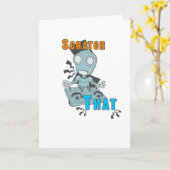 引っ掻く カード (黄色い花)