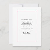 引っ越したトロピカルランと呼ばれる楽園 案内状 (裏面)