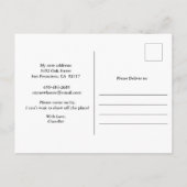 引っ越したプラント引っ越しアナウンスはがき 案内ポストカード (裏面)