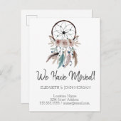 引っ越した新しい住所ドリームキャッチャー 案内ポストカード (正面/裏面)