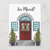 引っ越した！クリスマスホームポストカード ポストカード (正面)
