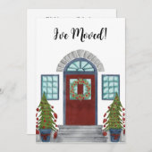 引っ越した！クリスマスホーム招待状 招待状 (正面/裏面)