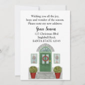 引っ越した!クリスマスホーム招待状 招待状 (裏面)