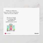 引っ越した！クリスマスホーム ポストカード (裏面)