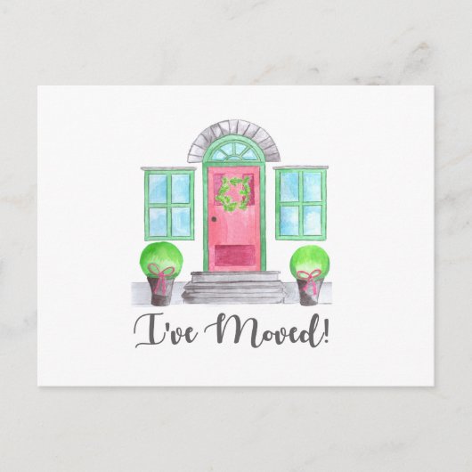 引っ越した！クリスマスホーム ポストカード (正面)