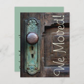 引っ越した!古いドアノブ 案内ポストカード (正面/裏面)