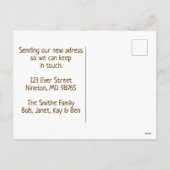 引っ越した!新しいアドレスポストカード シーズンポストカード (裏面)