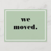 引っ越した!新しいアドレスポストカード シーズンポストカード (正面)
