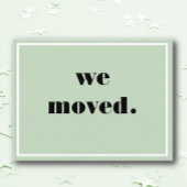 引っ越した!新しいアドレスポストカード シーズンポストカード