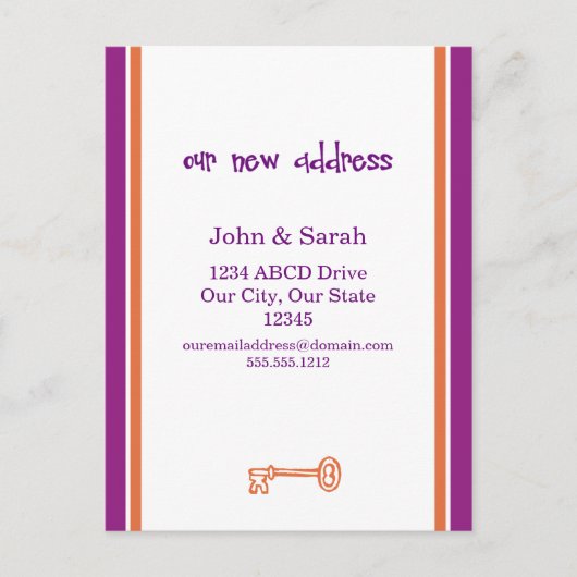 引っ越した! 案内ポストカード (正面)