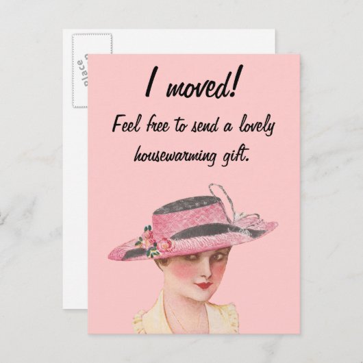 引っ越した! 案内ポストカード (正面/裏面)