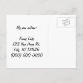 引っ越した! 案内ポストカード (裏面)