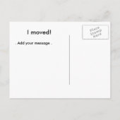引っ越した！ 案内ポストカード (裏面)