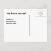 引っ越した！ 案内ポストカード (裏面)