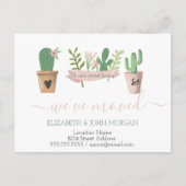 引っ越しになった、サボテンの発表葉書 案内ポストカード (正面)