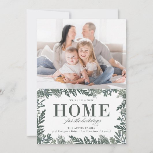 引っ越しのお知らせの新居 シーズンカード (正面)